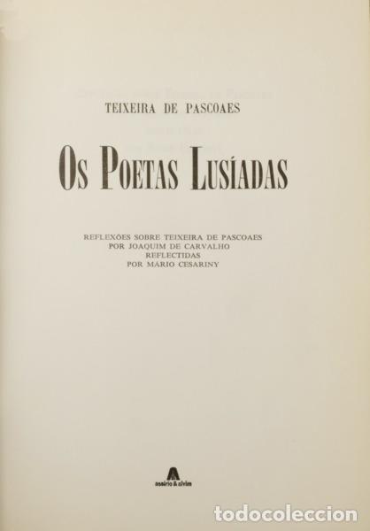 Libros: TEIXEIRA DE PASCOAES. - OS POETAS LUS&Iacute;ADAS. - Foto 2