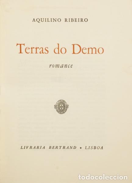 Libros: RIBEIRO. (Aquilino) - TERRAS DO DEMO. [TIRAGEM ESPECIAL]