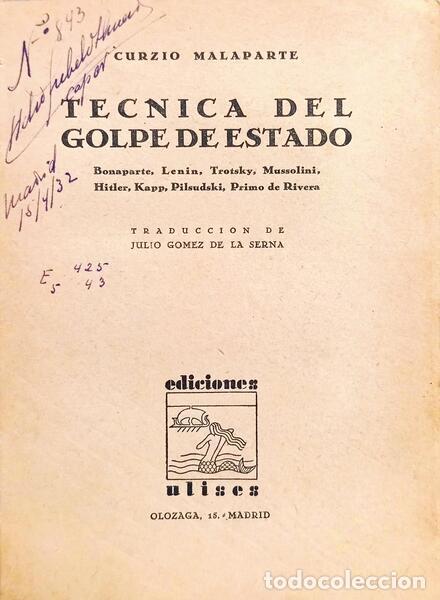 Libros: MALAPARTE. (Curzio) - T&Eacute;CNICA DO GOLPE DE ESTADO. - Foto 2