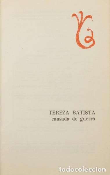 Libros: AMADO. (Jorge) - TEREZA BATISTA CANSADA DE GUERRA. - Foto 2
