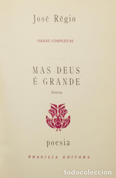Libros: R&Eacute;GIO. (Jos&eacute;) - MAS DEUS &Eacute; GRANDE. - Foto 1