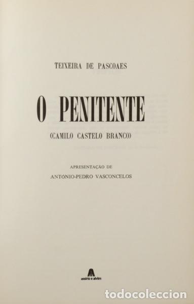 Libros: TEIXEIRA DE PASCOAES. - O PENITENTE. - Foto 2