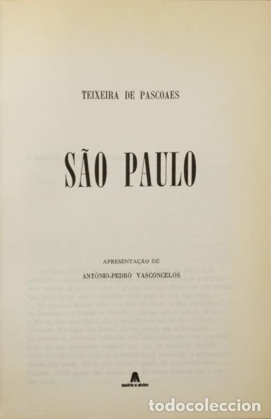 Libros: TEIXEIRA DE PASCOAES. - S&Atilde;O PAULO. - Foto 2