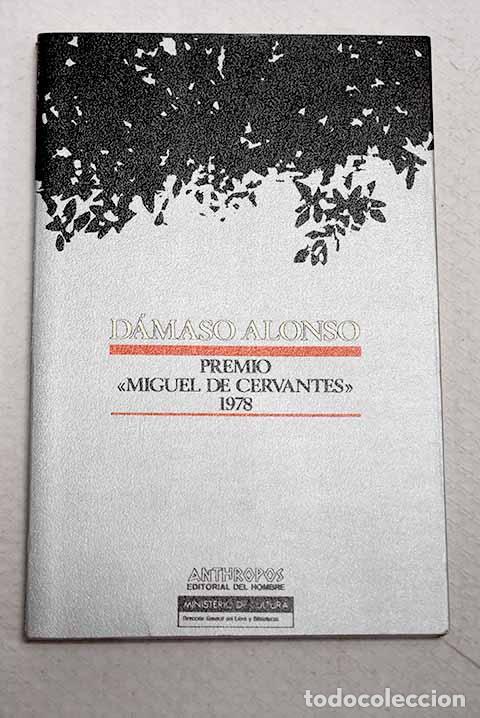 Libros: D&aacute;maso Alonso: : Anthropos.