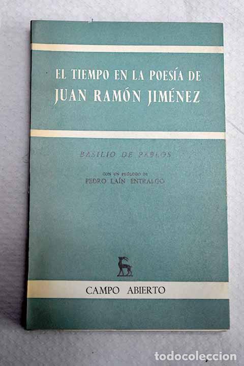 Libros: El tiempo en la poes&iacute;a de Juan Ram&oacute;n Jim&eacute;nez.- Pablos, Basilio de