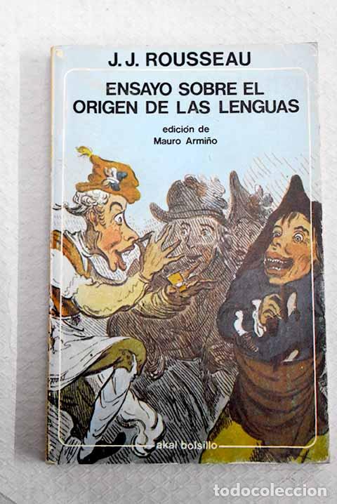 Libros: Ensayo sobre el origen de las lenguas.- Rousseau, Jean-Jacques