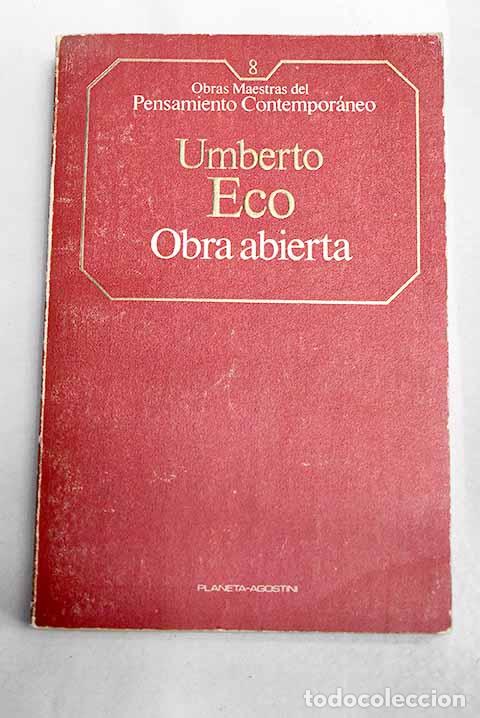 Libros: Obra abierta: Eco, Umberto.- Eco, Umberto