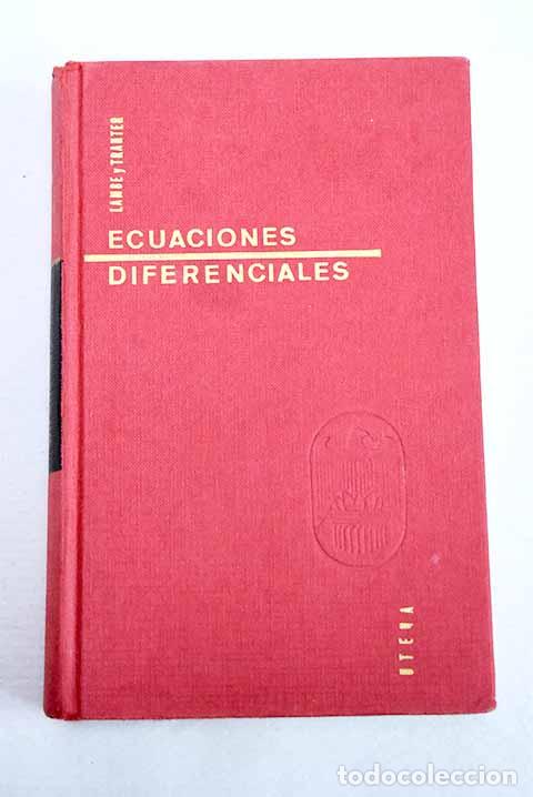 Libros: Ecuaciones diferenciales para ingenieros y cientificos.- Lambe, Cyris Gerard
