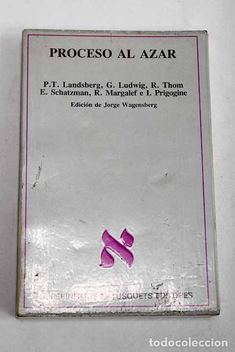 Libros: Proceso al azar: una convocatoria de Jorge Wagensberg