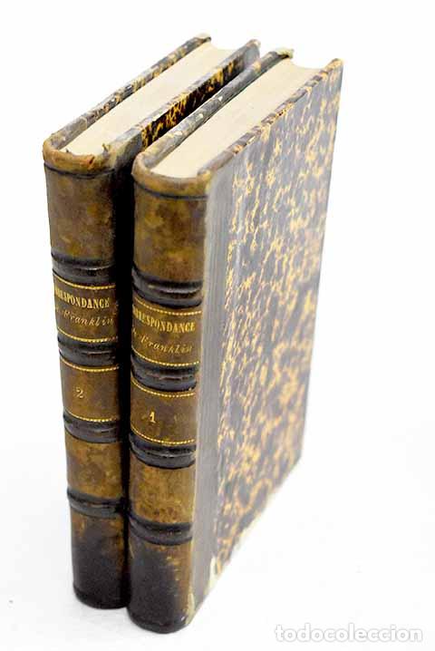Libros: Correspondance de Benjamin Franklin.- Laboulaye, Edouard