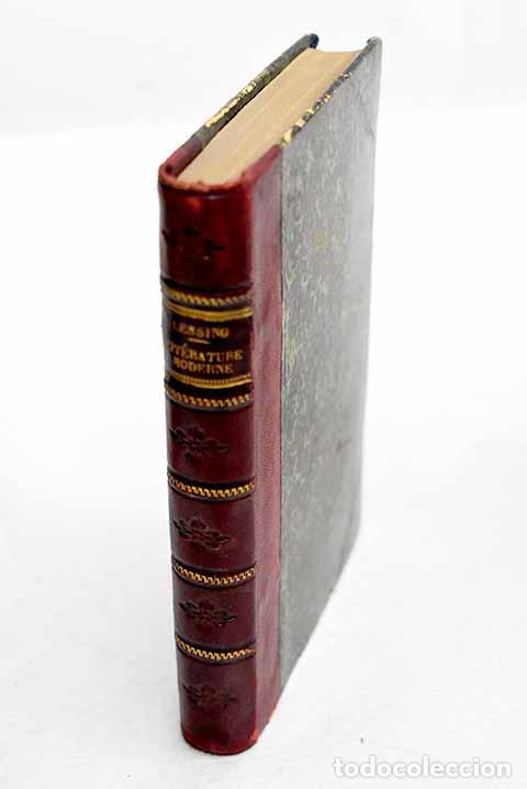 Libros: Lettres sur la Litt&eacute;rature moderne et sur l Art ancient.- Lessing, Gotthold Ephraim