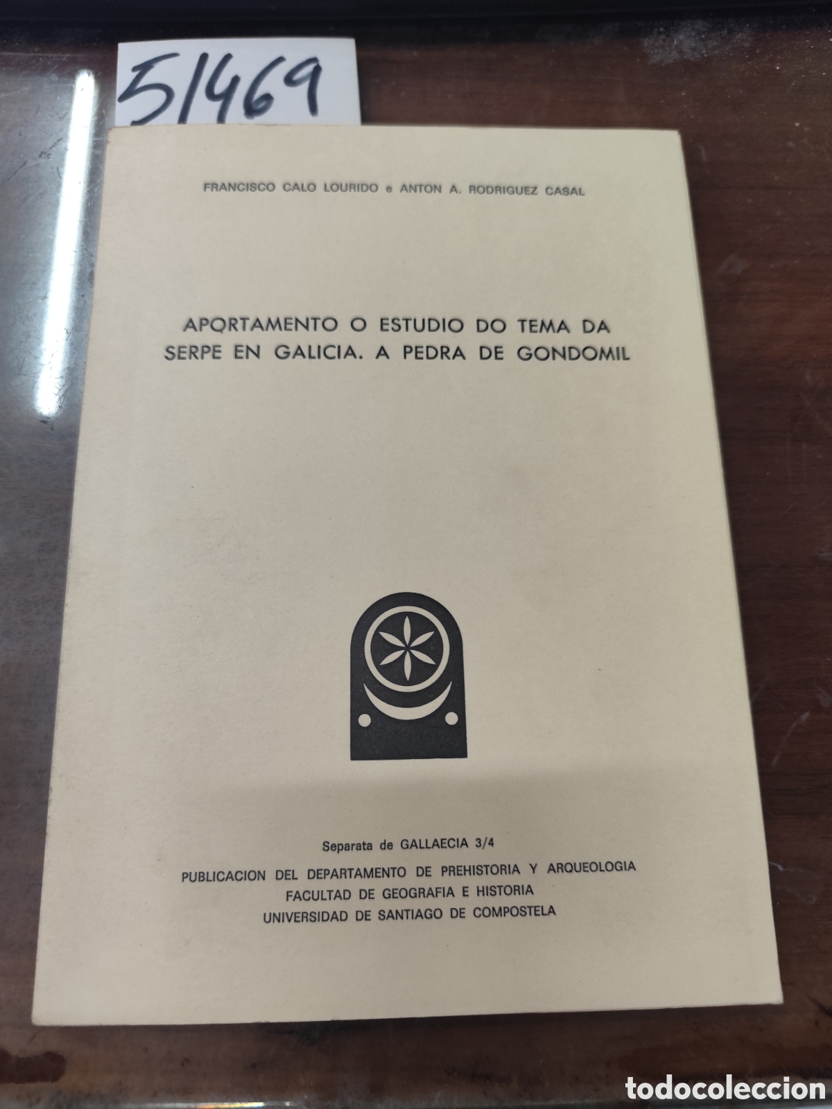 Livros em segunda m&atilde;o: APORTAMENTO O ESTUDIO DO TEMA DA SEPER EN GALICIA. A pedra de Gondomil - CALO LOURIDO,Francisco e RO