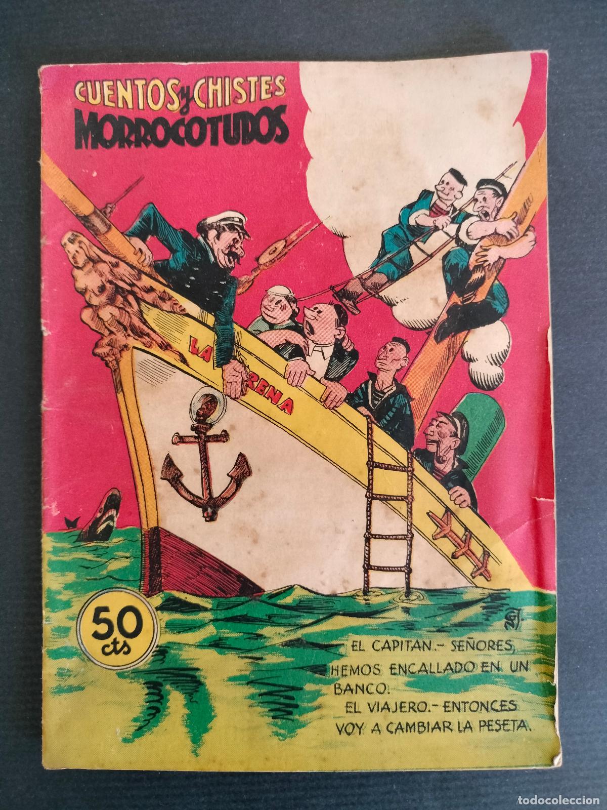 B&uuml;cher: CUENTOS Y CHISTES MORROCOTUDOS N&ordm; 1 EDITORIAL CISNE OMERCIAL GERPLA CLIPER A&Ntilde;OS 40