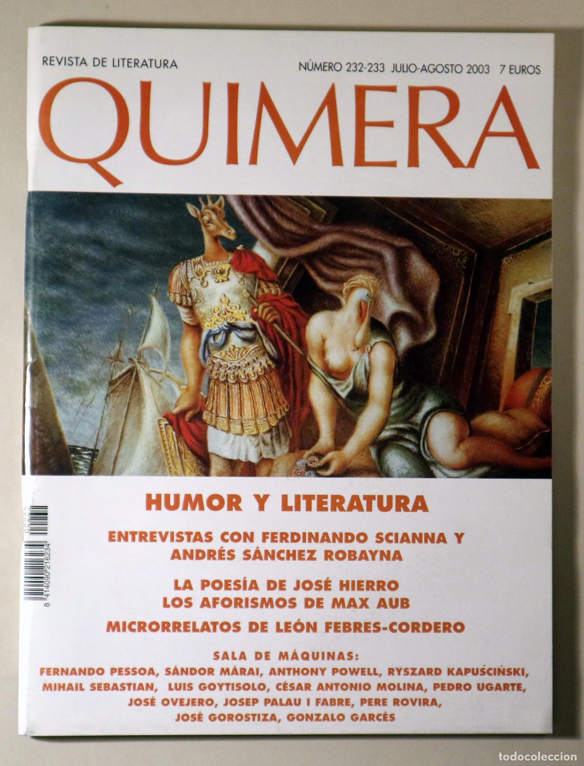 B&uuml;cher: QUIMERA N&ordm; 232-233 - Matar&oacute; 2003 - Ilustrado