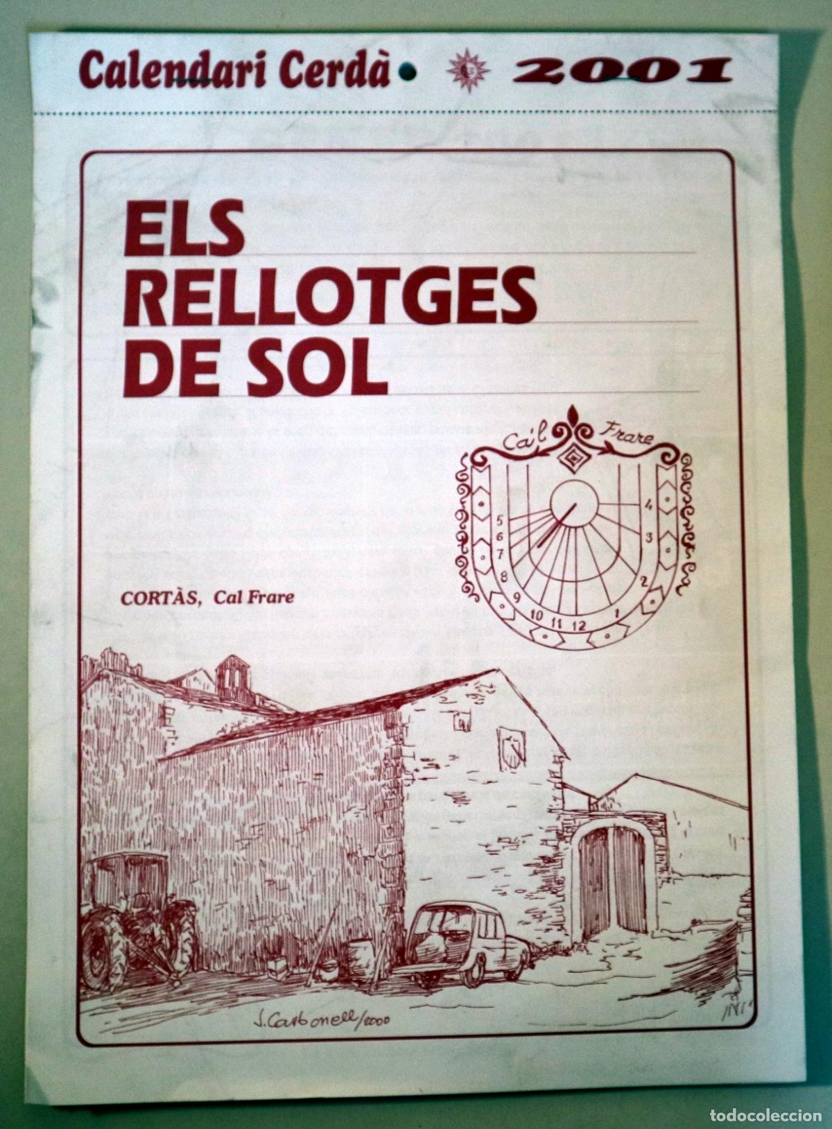 Libros: CALENDARI CERD&Agrave; 2001. ELS RELLOTGES DE SOL - Puigcerd&agrave; 2000 - Il&middot;lustrat