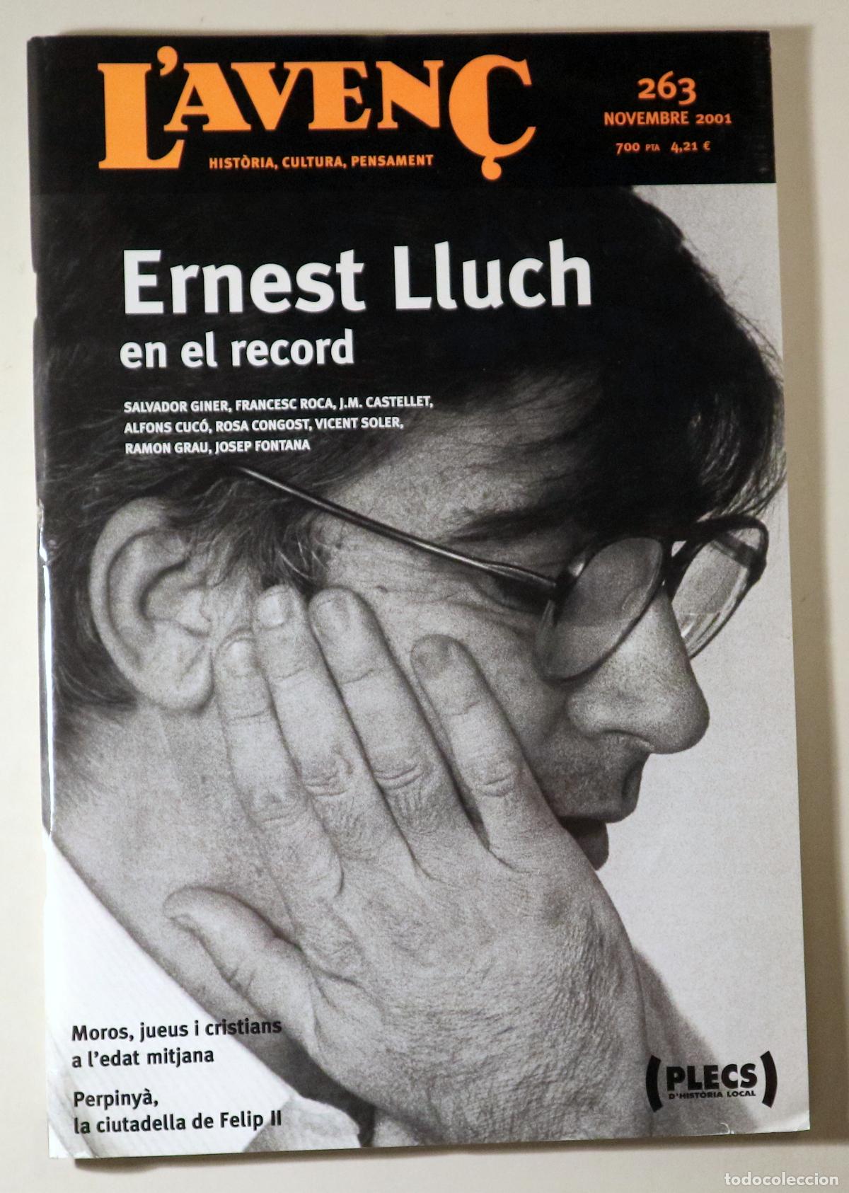 Libros: Lluch, Ernest - L'AVEN&Ccedil; N&ordm; 263: Ernest Lluch en el record - Barcelona 2001 - Il&middot;lustrat