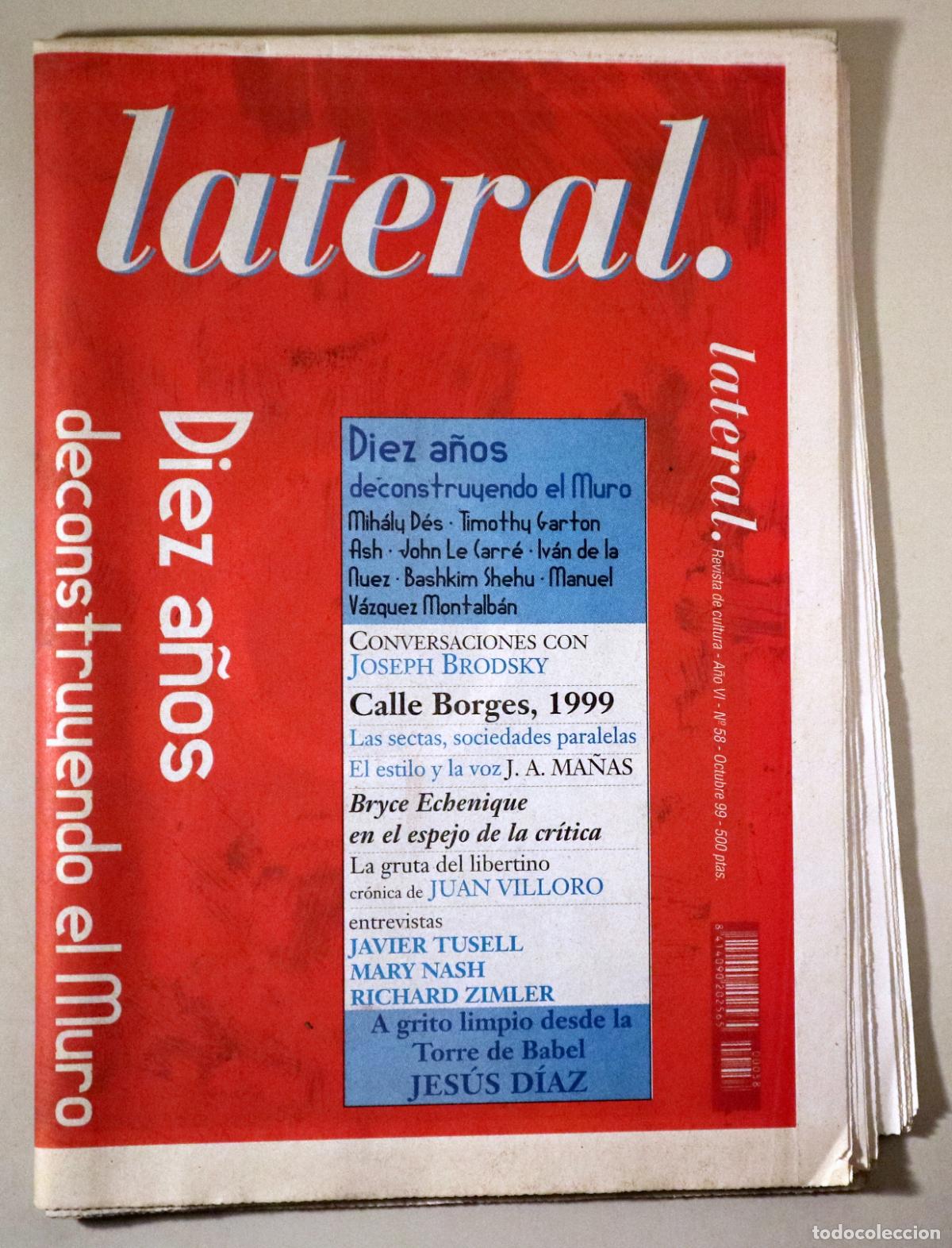 Libros: (Brodsky, V&aacute;zquez Montalb&aacute;n, etc.) - LATERAL N&ordm; 58: Diez a&ntilde;os deconstruyendo el Muro - Barcelona 199