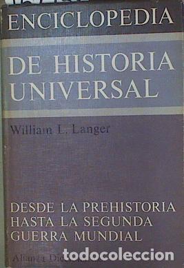Libros: ENCICLOPEDIA HISTORIA UNIVERSAL-I y II (2 tomos) - Langer, William L
