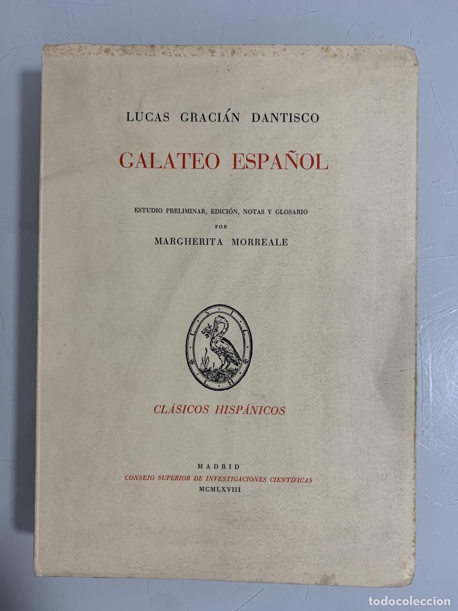 Libros: GALATEO ESPA&Ntilde;OL - Lucas Graci&aacute;n Dantisco