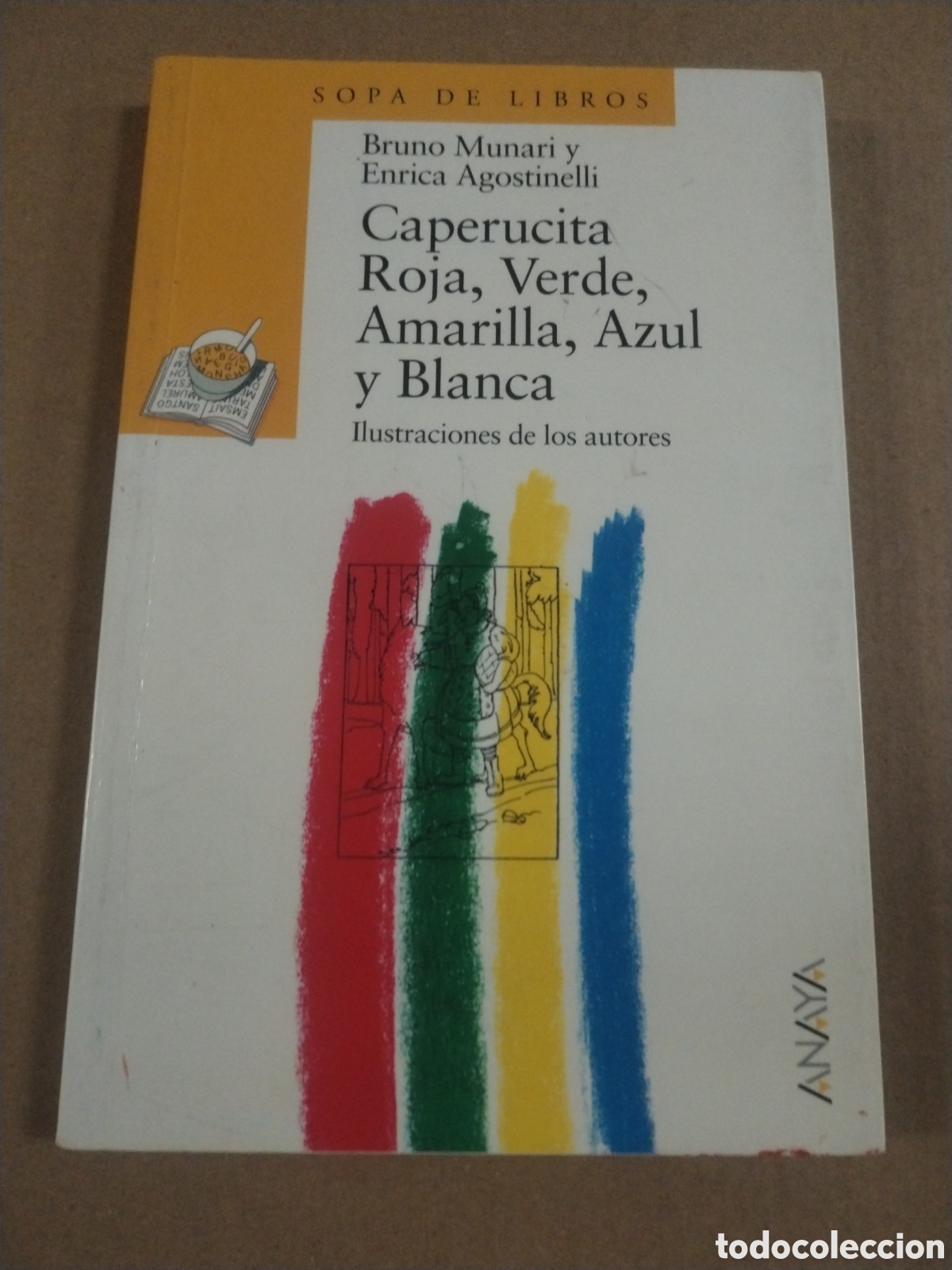 Livres: CAPERUCITA ROJA, VERDE, AMARILLA, AZUL Y BLANCA. Bruno Munari.
