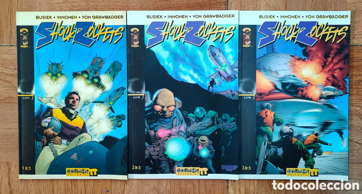 Libros: ShockRockets � 3 N&uacute;meros � Completa � Dolmen - Busiek / Immonen / Von Grawbadger