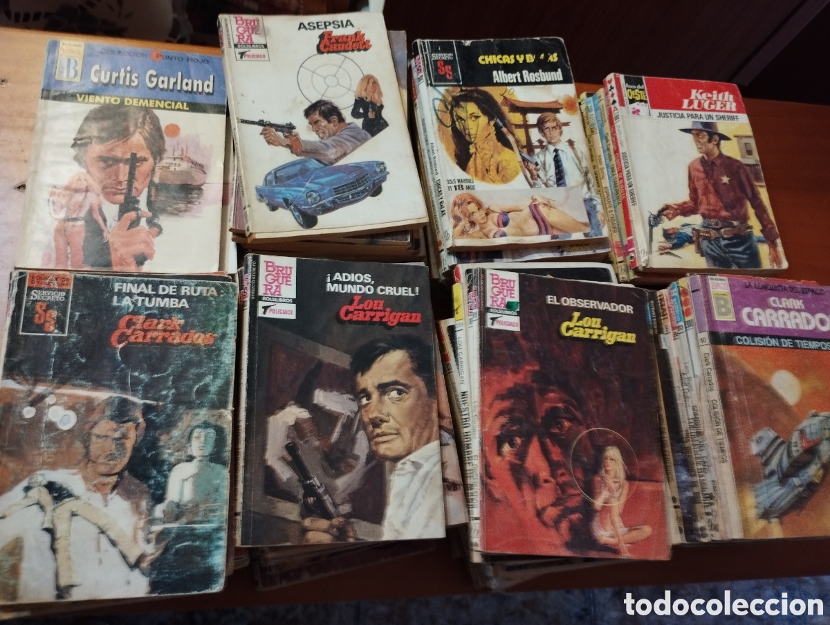 Libros: Lote de 95 novelas de polic&iacute;a