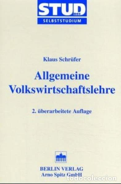 Libros: Allgemeine Volkswirtschaftslehre- 9783830501442