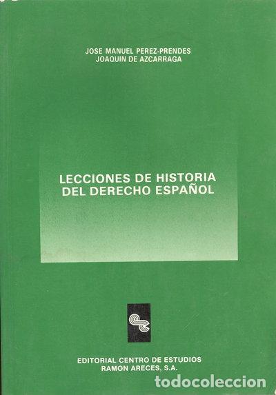 Livres: Lecciones de historia del derecho espa&ntilde;ol- 9788480040884