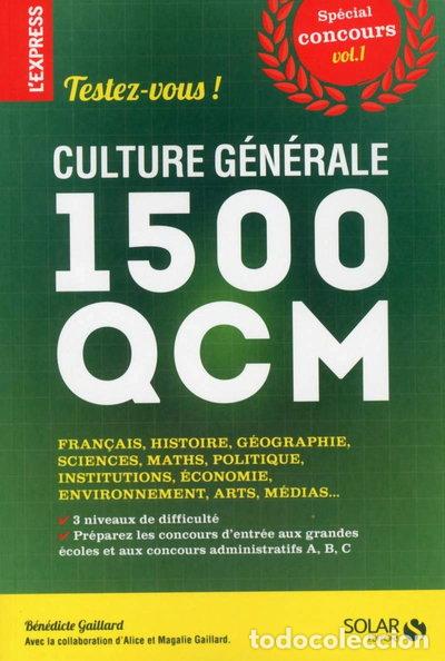 Livros em segunda m&atilde;o: Culture g&eacute;n&eacute;rale : 1500 QCM- 9782263066276