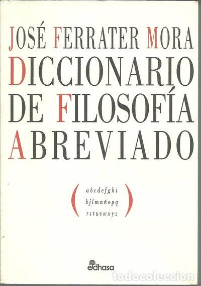 books: Diccionario de filosof&iacute;a abreviado- 9788435014427