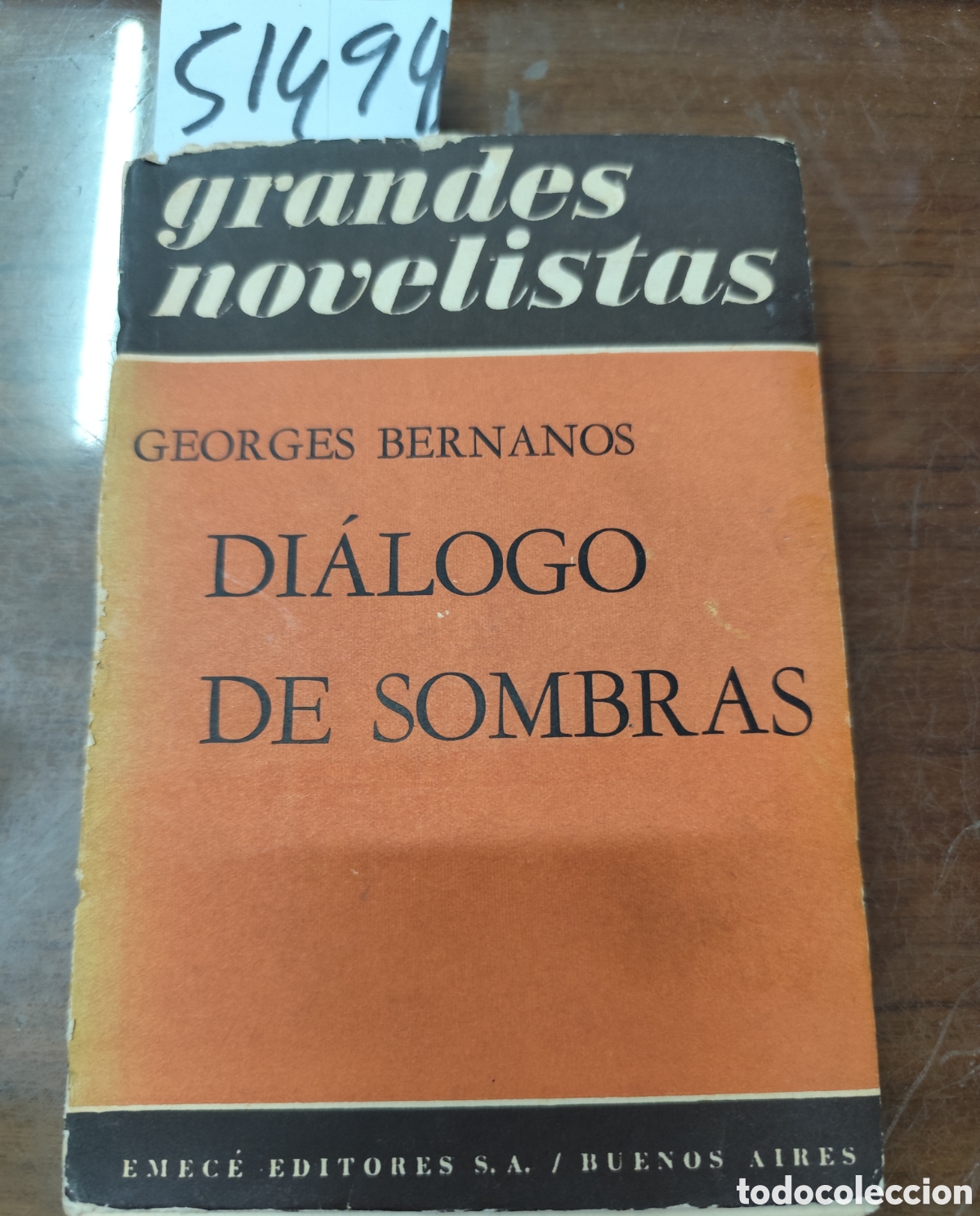 Libros: DIALOGO DE SOMBRAS. Colecci&oacute;n Grandes Novelistas - BERNANOS,Georges