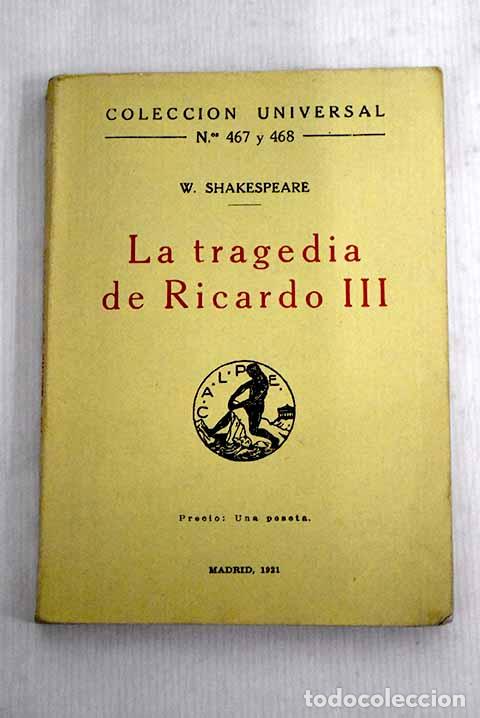 Libros: El rey Ricardo II: tragedia.- Shakespeare, William