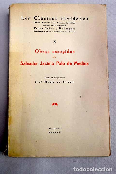 Libros: Obras escogidas de Salvador Jacinto Polo de Medina
