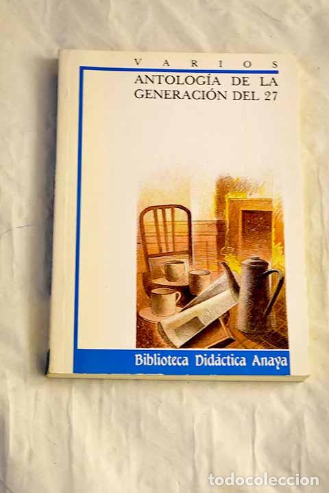 books: Antolog&iacute;a de la Generaci&oacute;n del 27