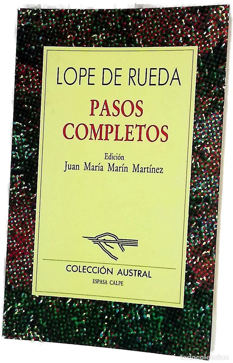 Libros: Pasos completos - Rueda, Lope de; Mar&iacute;n Mart&iacute;nez, Juan Mar&iacute;a