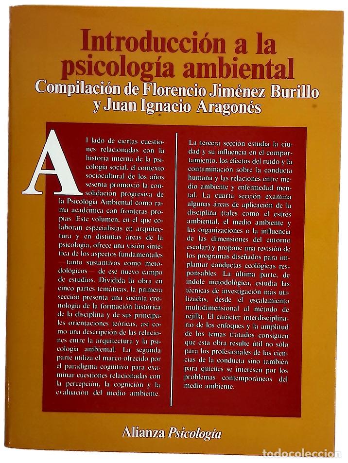 books: Introducci&oacute;n a la psicolog&iacute;a ambiental