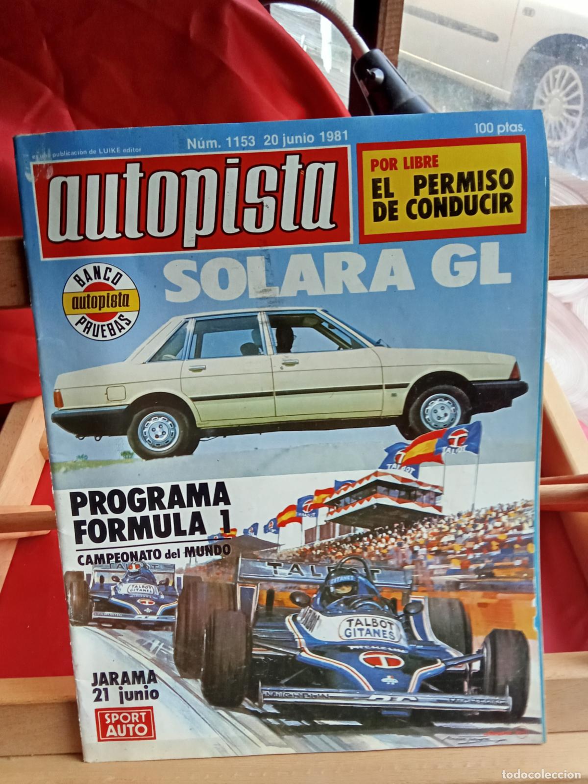 Libros: Revista Autopista N&ordm;1153 20 junio 1981 REV.1292