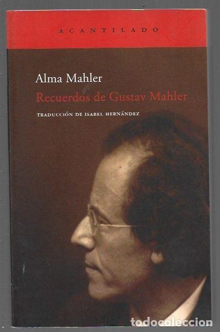 Livros em segunda m&atilde;o: RECUERDOS DE GUSTAV MAHLER - MAHLER, ALMA