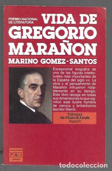 Libri di seconda mano: VIDA DE GREGORIO MARA&Ntilde;ON - GOMEZ-SANTOS, MARINO