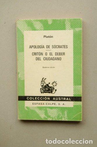 Libros: APOLOG&Iacute;A DE S&Oacute;CRATES,CRIT&Oacute;N,CARTA VII - Plat&oacute;n
