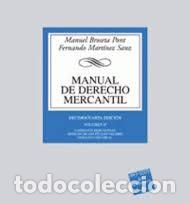 Libros: MANUAL DE DERECHO MERCANTIL. VOL (II).