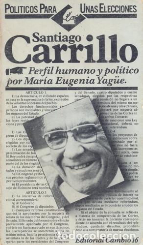Libros: Santiago Carrillo - Mari?a Eugenia Yagu?e