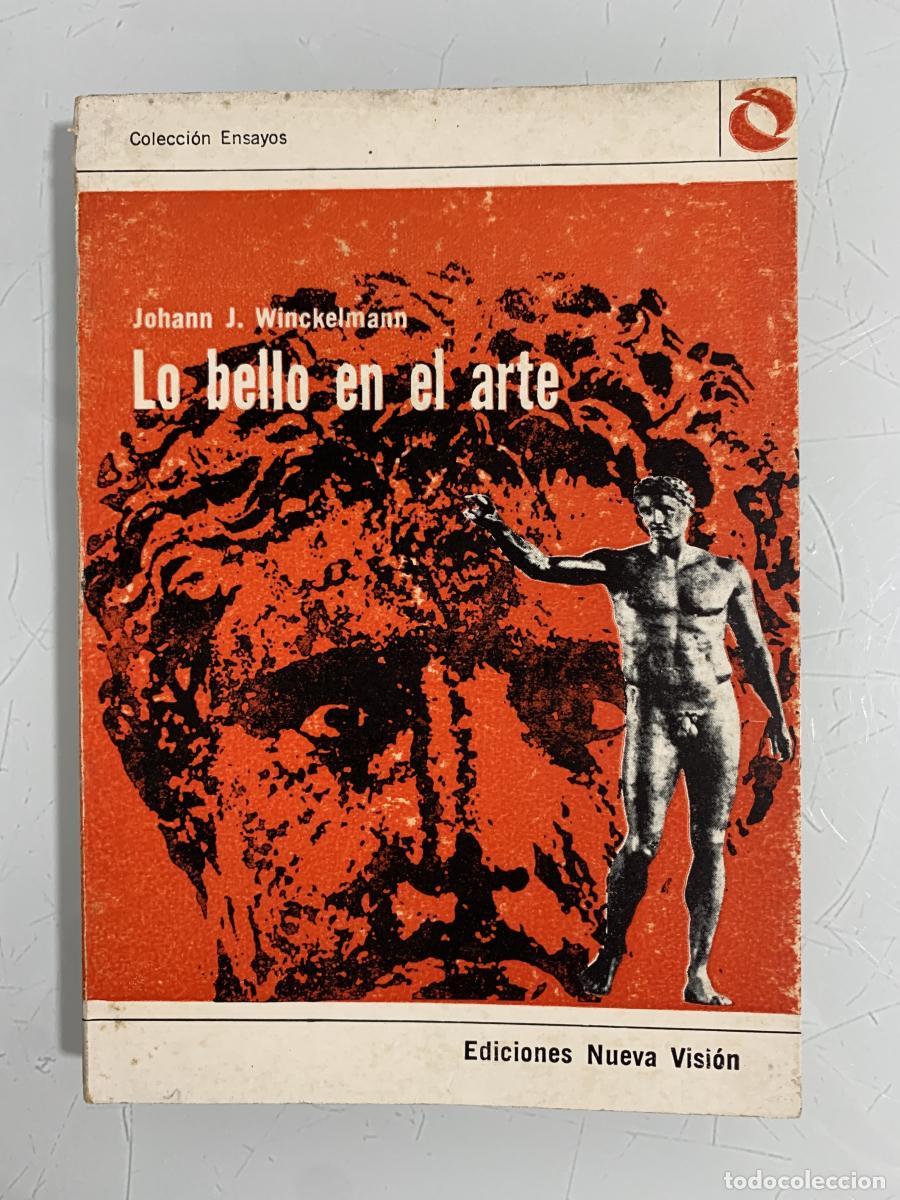 Libros: LO BELLO EN EL ARTE - Johann J. Winckelmann