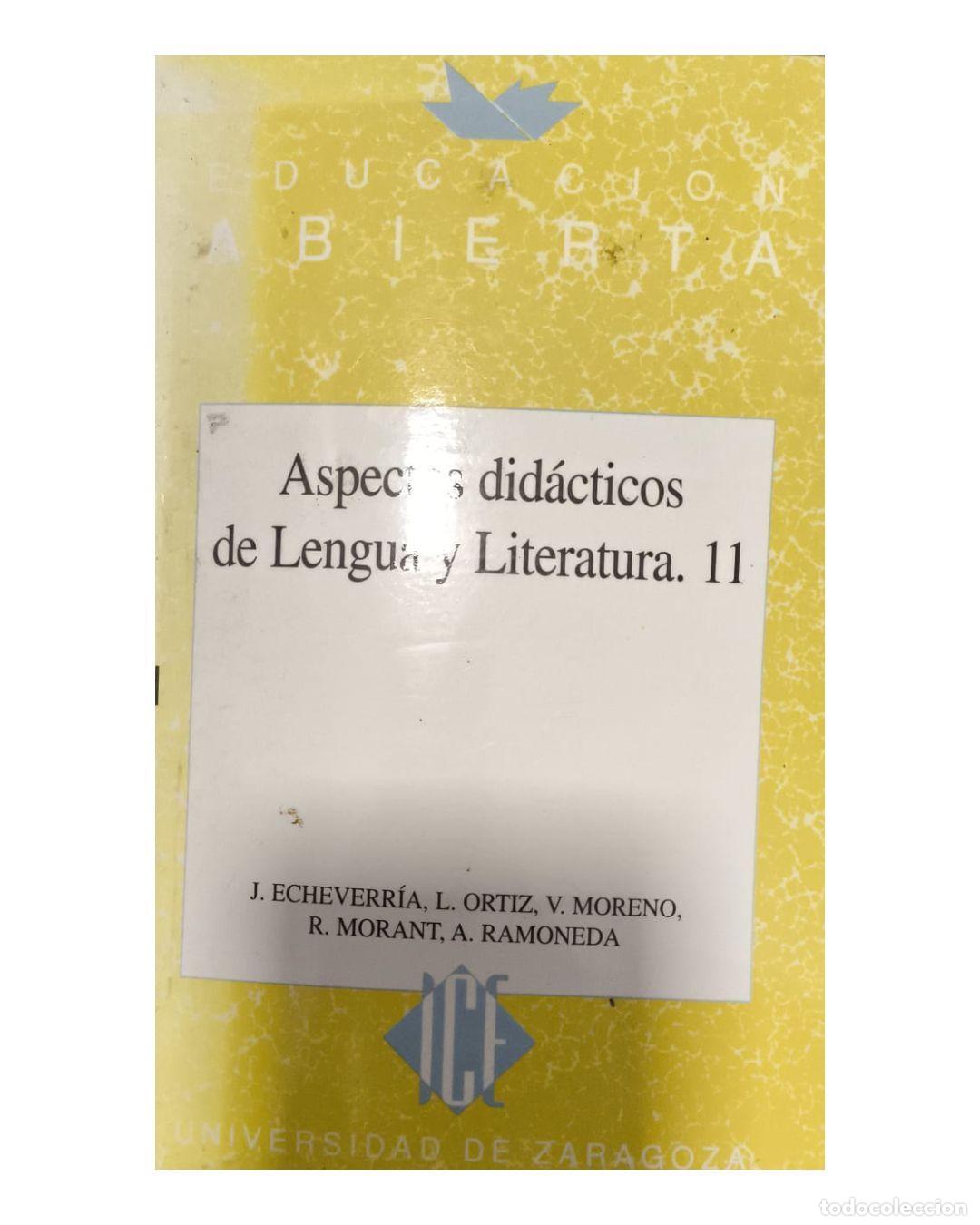 Libros: Aspectos did&aacute;cticos de lengua y literatura, 11 -