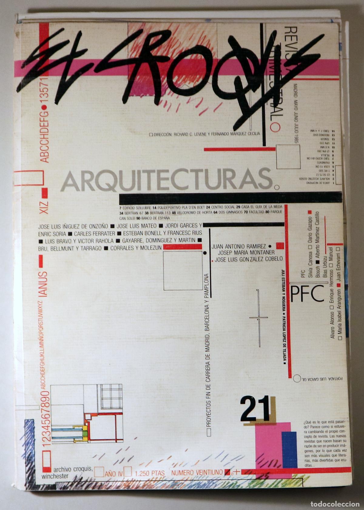 Livros em segunda m&atilde;o: EL CROQUIS N&ordm; 21 - Madrid 1985 - Ilustrado