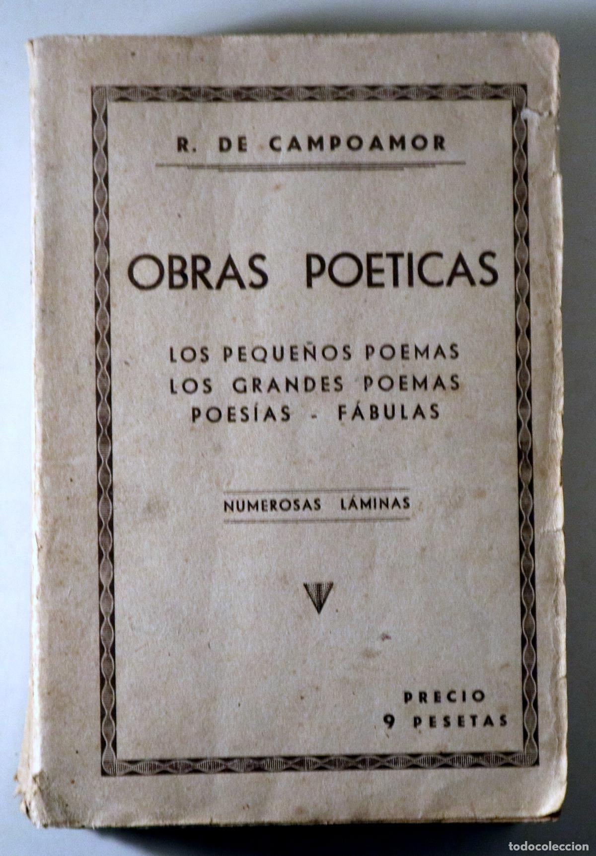 Livros em segunda m&atilde;o: CAMPOAMOR, R. de - OBRAS PO&Eacute;TICAS - Barcelona s/f - Ilustrado