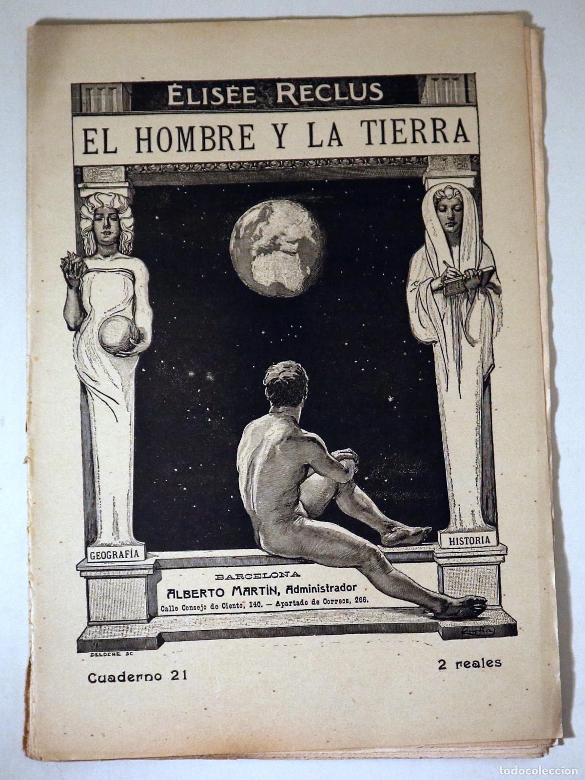 Livros em segunda m&atilde;o: RECLUS, &Eacute;lis&eacute;e - EL HOMBRE Y LA TIERRA N&ordm; 21 - Barcelona s/f - Ilustrado