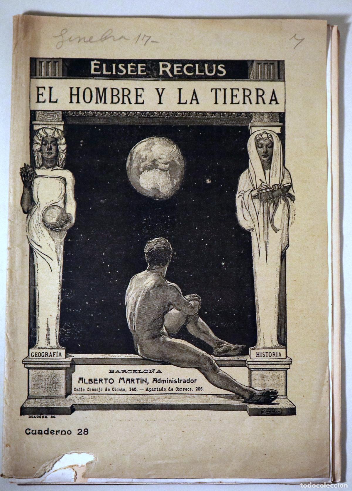Livros em segunda m&atilde;o: RECLUS, &Eacute;lis&eacute;e - EL HOMBRE Y LA TIERRA N&ordm; 28 - Barcelona 1906 - Ilustrado