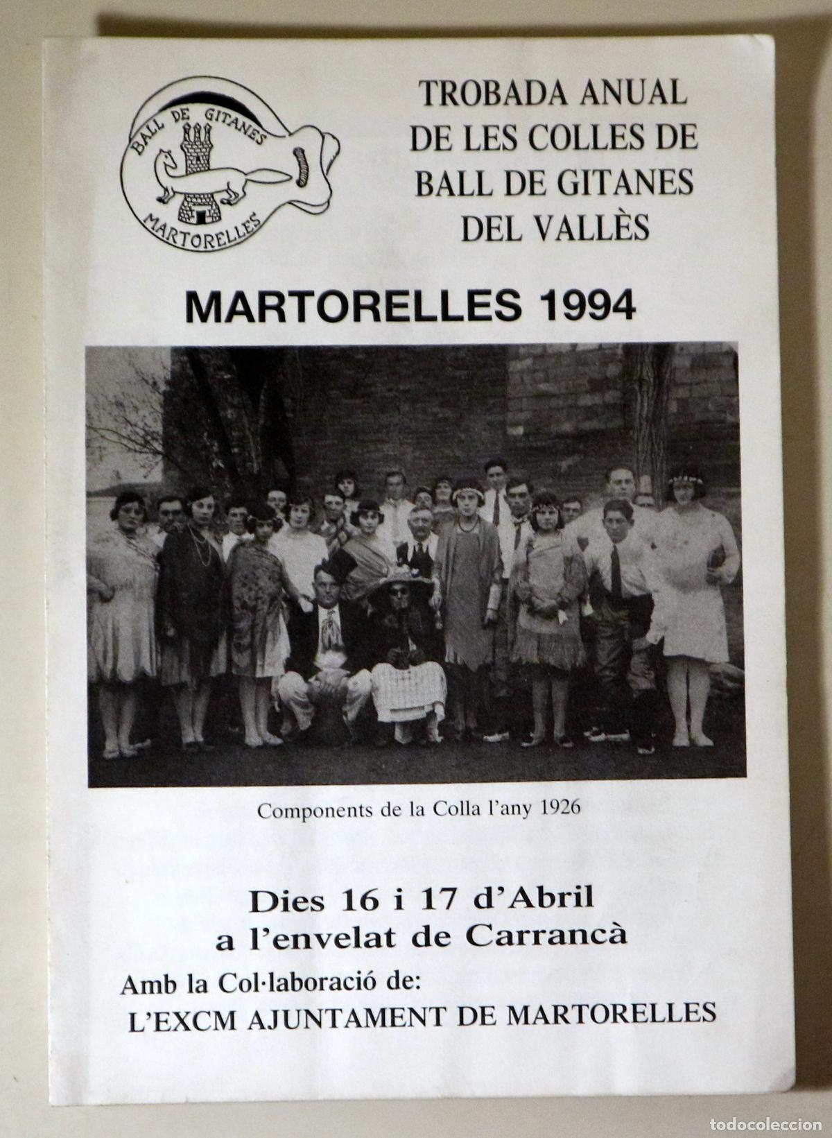 Libros: Trobada anual de les colles de Ball de Gitanes del Vall&egrave;s. MARTORELLES 1994