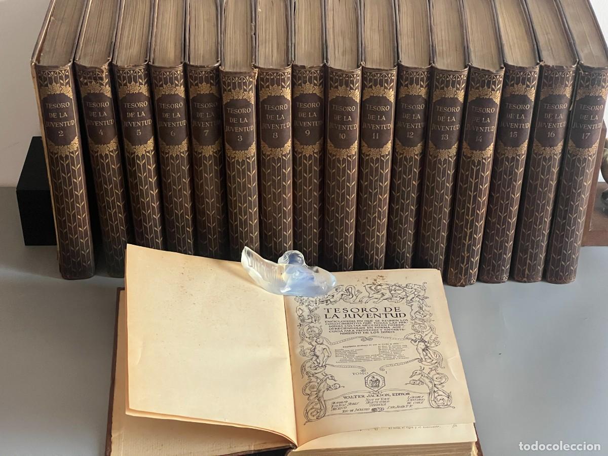 Libri di seconda mano: TESORO DE LA JUVENTUD. ENCICLOPEDIA EN QUE SE REUNEN LOS CONOCIMIENTOS. 1940 17 tomos